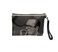 Jacques Chirac Collection President France Vintage Photo Retro - Astuccio per trucco in tela effetto lino - Astuccio da toilette - Portamonete, vintage, 23.5 x 15 cm, Astuccio per il trucco
