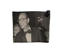 Jacques Chirac Collection President France Vintage Photo Retro - Astuccio per trucco in tela effetto lino - Astuccio da toilette - Portamonete, Costume, 15 x 10 cm, Astuccio per il trucco