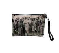 Jacques Chirac Collection President France Vintage Photo Retro - Astuccio per trucco in tela effetto lino - Astuccio da toilette - Portamonete, Polinesia, 23.5 x 15 cm, Astuccio per il trucco