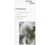 Jacques Derrida Anne Dufourmantelle Of Hospitality (Copertina rigida)