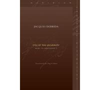 Jacques Derrida Eyes of the University (Copertina rigida)