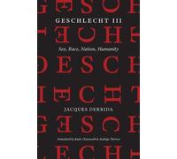 Jacques Derrida Geschlecht III (Copertina rigida)