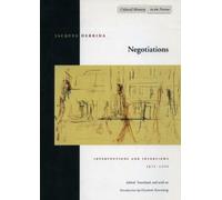 Jacques Derrida Negotiations (Tascabile) Cultural Memory in the Present