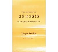Jacques Derrida The Problem of Genesis in Husserl's Philosoph (Copertina rigida)
