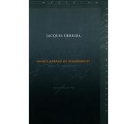 Jacques Derrida Who's Afraid of Philosophy? (Copertina rigida)