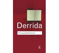 Jacques Derrida Writing and Difference (Copertina rigida) Routledge Classics