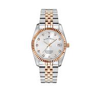 Jacques Du Manoir Orologio NRO.23, argento e oro rosa, Bracciale