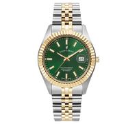 Jacques Du Manoir Orologio Dress JWN01703 - Quadrante verde 40 mm, argento e oro, bracciale