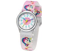 JACQUES FAREL, HCC 042, Orologio da polso per bambina con unicorno, analogico, al quarzo, cinturino in tessuto
