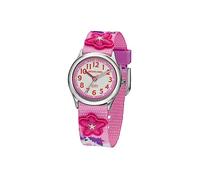 Jacques Farel HCC3134 - Orologio da polso da ragazza, cinturino in tessuto multicolore