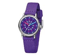 JACQUES FAREL KCF 089 - Orologio da polso per bambini, analogico, al quarzo, con cinturino in tessuto, extra morbido, viola, Lilla, Classico