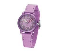 Jacques FAREL ORGT 1112 - Orologio da polso per bambini, ecologico, al quarzo, analogico, con cinturino in tessuto in cotone biologico, colore: viola, sostenibile