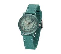 JACQUES FAREL ORGT 1114 - Orologio da polso per bambini, analogico, al quarzo, con cinturino in tessuto di cotone biologico, giada e turchese, compatibile, Blu, cinghia