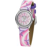 JACQUES FAREL Orologio da polso per bambini con stelle, rosa, viola, analogico, al quarzo, metallo, in similpelle, HCC 324, Lilla, cinghia