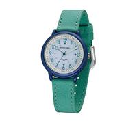 JACQUES FAREL ORSO 3105 - Orologio da polso per bambini, analogico, al quarzo, con cinturino in tessuto biologico, turchese, verde menta, turchese, Classico