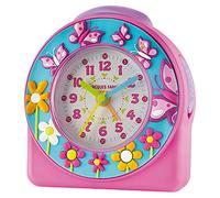 Jacques Farel Orologio Da Tavolo Analogico Quarzo Bambina Farfalla Acw 69 Rosa