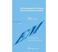 Jacques H.J. Bou EU Framework for Foreign Direct Investment C (Copertina rigida)