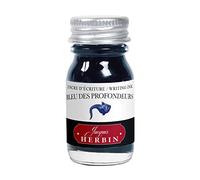 Jacques Herbin 11518T - Inchiostro da scrittura e da disegno - pennini e stilografiche - Blu profondo - 10 ml - Prodotto in Francia