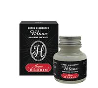 Jacques Herbin 13501T - Flacone di inchiostro pigmentato per penna stilografica 30 ml, Bianco