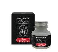 Herbin 13505T - Flacone di inchiostro pigmentato per penna stilografica 30 ml, Argento