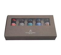 Jacques Herbin 14000JT - Confezione di 5 inchiostri pigmentati oro 1670 per penna stilografica, roller, pennino in vetro e porta pennino 10 ml, 5 Multicolore
