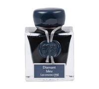Jacques Herbin 15519JT - Un flacon d'encre pailletée argent 1798 pour stylo-plume, roller, plume de verre et porte-plume 50 ml, Diamant bleu