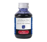Jacques Herbin 17016T - Flacone di inchiostro da scrivere, 100 ml, penna stilografica, penna roller, con scintilla di zaffiro