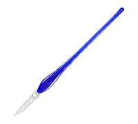 Jacques Herbin 21819T - Plume de verre torsadée bleu nuit 18cm