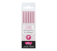 Herbin 35962T - Kit di 6 bastoncini di cera speciale per pistola a ceralacca, Rosa (Pallido)