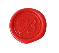 Jacques Herbin 40302T - Placchetta in ottone per ceralacca, stile corsivo, lettera B
