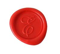 Jacques Herbin 40305T - Placchetta in ottone per ceralacca, stile corsivo, lettera E