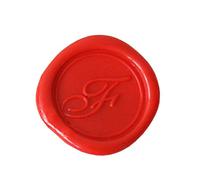 Jacques Herbin 40306T - Placchetta in ottone per ceralacca, stile corsivo, lettera F