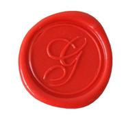 Jacques Herbin 40307T - Placchetta in ottone per ceralacca, stile corsivo, lettera G