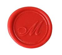 Jacques Herbin 40313T - Placchetta in ottone per ceralacca, stile corsivo, lettera M