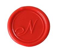 Jacques Herbin 40314T - Placchetta in ottone per ceralacca, stile corsivo, lettera N