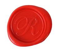 Jacques Herbin 40318T - Placchetta in ottone per ceralacca, stile corsivo, lettera R