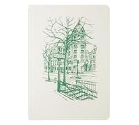 Jacques Herbin 93035T - Quaderno Metropolitano, formato A5-14,8 x 21 cm, cucito filo, 32 pagine a righe, carta 120 g avorio.