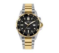 JACQUES LEMANS - Automatic watch Hybromatic - Automatic movimento dell'orologio - Spessore della cassa: 12.5 mm - Acciaio inossidabile - Silver - Gold - 20 ATM