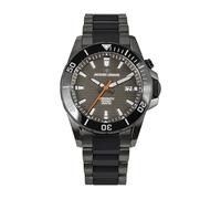 JACQUES LEMANS - Automatic watch Hybromatic - Automatic movimento dell'orologio - Spessore della cassa: 12.6 mm - Acciaio inossidabile - Black - Gun - 20 ATM