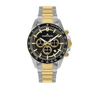 JACQUES LEMANS - Cronografo Liverpool - Quartz movimento dell'orologio - Larghezza della cassa: 43 mm - Acciaio inossidabile - Black - Gold - 20 ATM