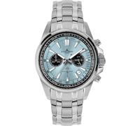 JACQUES LEMANS - Cronografo Liverpool - Quartz movimento dell'orologio - Spessore della cassa: 13 mm - Acciaio inossidabile - Steel Light Blue - 20 ATM