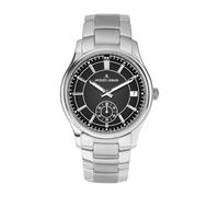 JACQUES LEMANS - Date watch Derby - Quartz movimento dell'orologio - Spessore della cassa: 10 mm - Larghezza della cassa: 41 mm - Acciaio inossidabile - Black - 10 ATM
