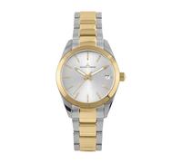 JACQUES LEMANS - Date watch Derby - Quartz movimento dell'orologio - Spessore della cassa: 7.7 mm - Acciaio inossidabile - Thin Silver - Gold - 10 ATM
