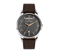 JACQUES LEMANS - Date watch London - Quartz movimento dell'orologio - Spessore della cassa: 8 mm - Larghezza della cassa: 40 mm - Acciaio inossidabile - Grey - 5 ATM