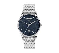 JACQUES LEMANS - Date watch London - Quartz movimento dell'orologio - Spessore della cassa: 8 mm - Larghezza della cassa: 40 mm - Acciaio inossidabile - Blue - 5 ATM