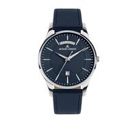 JACQUES LEMANS - Date watch London - Quartz movimento dell'orologio - Spessore della cassa: 8 mm - Larghezza della cassa: 40 mm - Acciaio inossidabile - Blue - 5 ATM