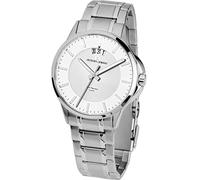JACQUES LEMANS - Date watch Sydney - Quartz movimento dell'orologio - Spessore della cassa: 8.5 mm - Larghezza della cassa: 42 mm - Acciaio inossidabile - Silver - 10 ATM
