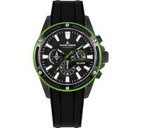 JACQUES LEMANS Orologio analogico da uomo al quarzo con cinturino in acciaio inossidabile mid-39596, Nero