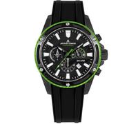 JACQUES LEMANS Orologio analogico da uomo al quarzo con cinturino in acciaio inossidabile mid-39596, Nero