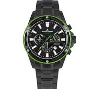 JACQUES LEMANS Orologio analogico da uomo al quarzo con cinturino in acciaio inossidabile mid-39601, Nero